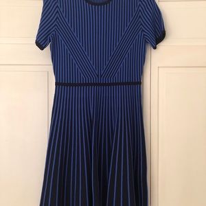 Shoshanna knit blue/black drava dress size medium